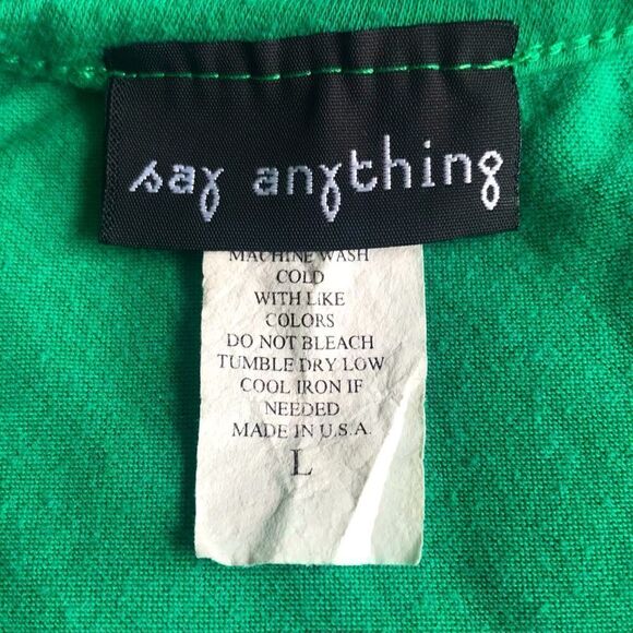 SAY ANYTHING “Size L” T-Shirt / Top - Picture 3 of 3